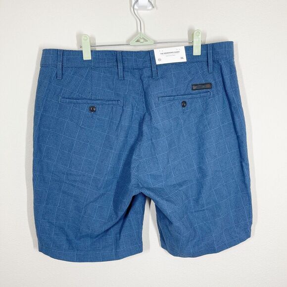 AG Jeans‎ Mens The Wanderer Short SIze 36 Blue Pattern Linen Cotton Blend NWT - Picture 7 of 10